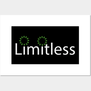 Limitless typographic artwork Posters and Art